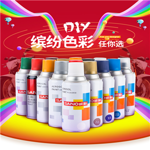 美國(guó)三和自噴漆 手噴漆 手搖自動(dòng)噴漆黑 家具改色噴漆汽車漆劃痕修復(fù)